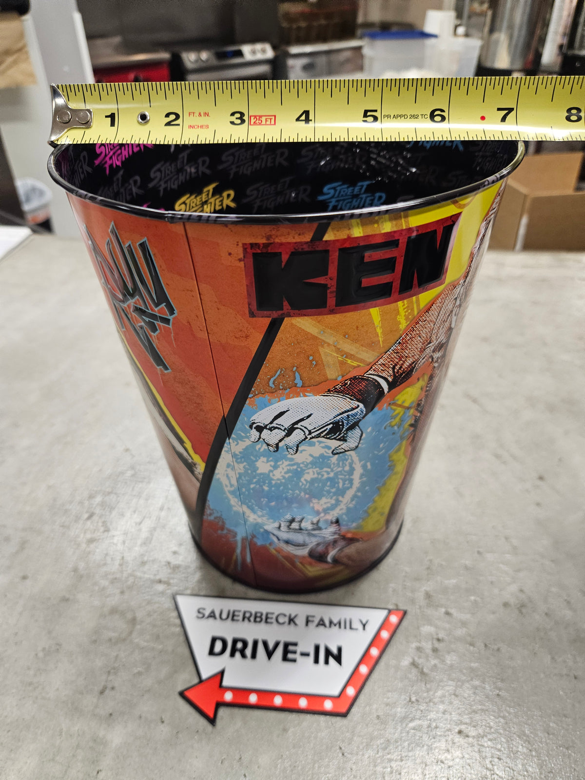 Street Fighter 2026 Movie Metal Character Popcorn Bucket Tin