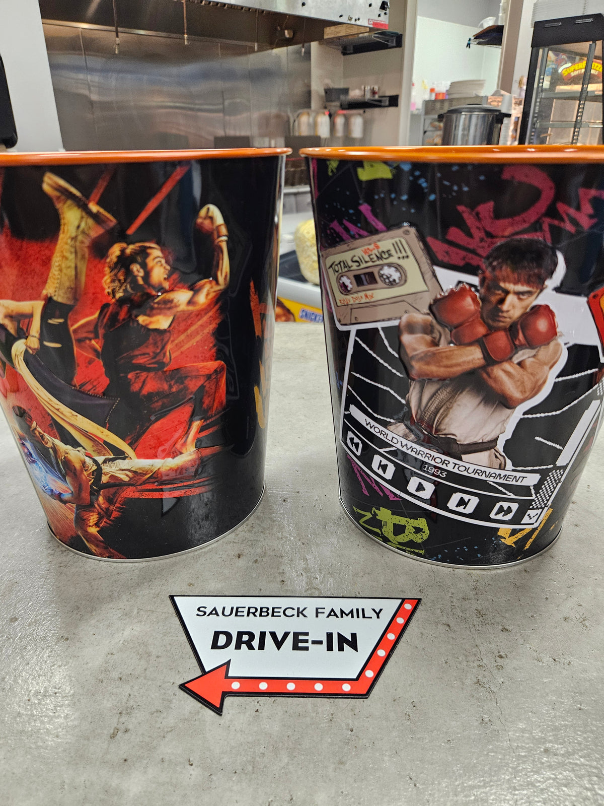 Street Fighter 2026 Movie Metal Popcorn Buckets - Set of 2