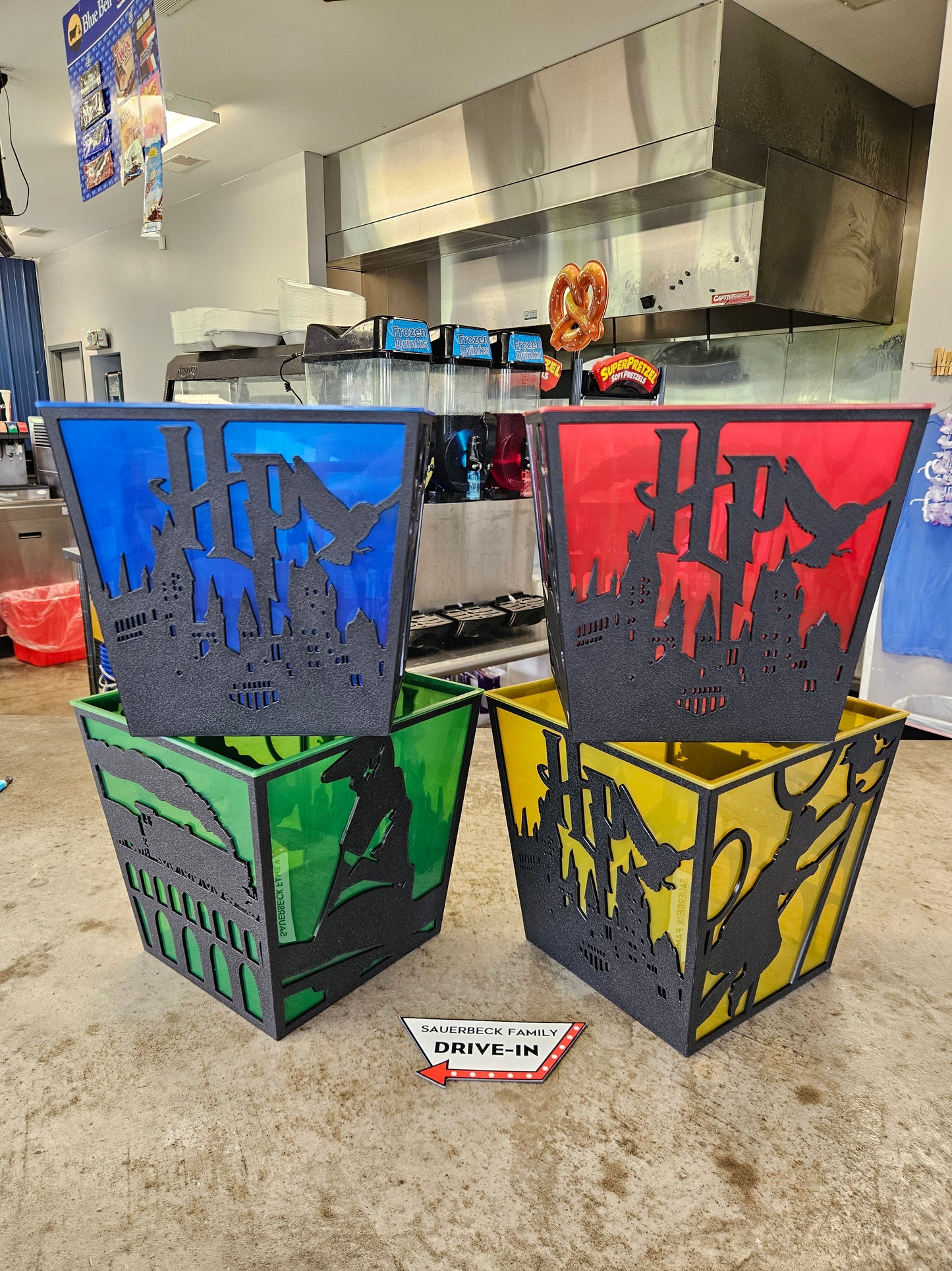 Harry Potter 25th Anniversary YELLOW Popcorn Bucket Silhouette