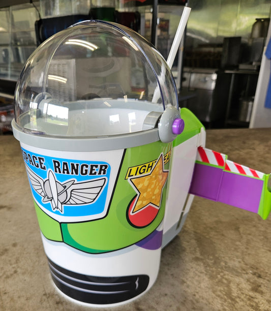 NEW! Buzz Lightyear Popcorn Bucket with Wings Lights Up IN HAND 2026