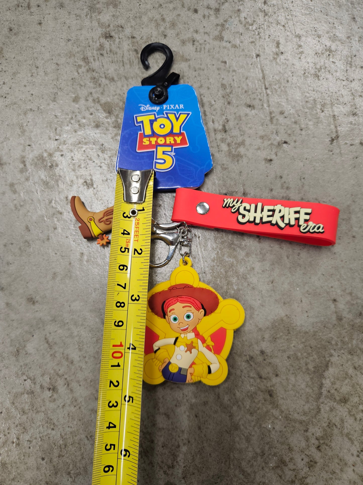 NEW! Toy Story 5 Keychain Wristlet Clip IN HAND 2026 Jessie Sheriff Era
