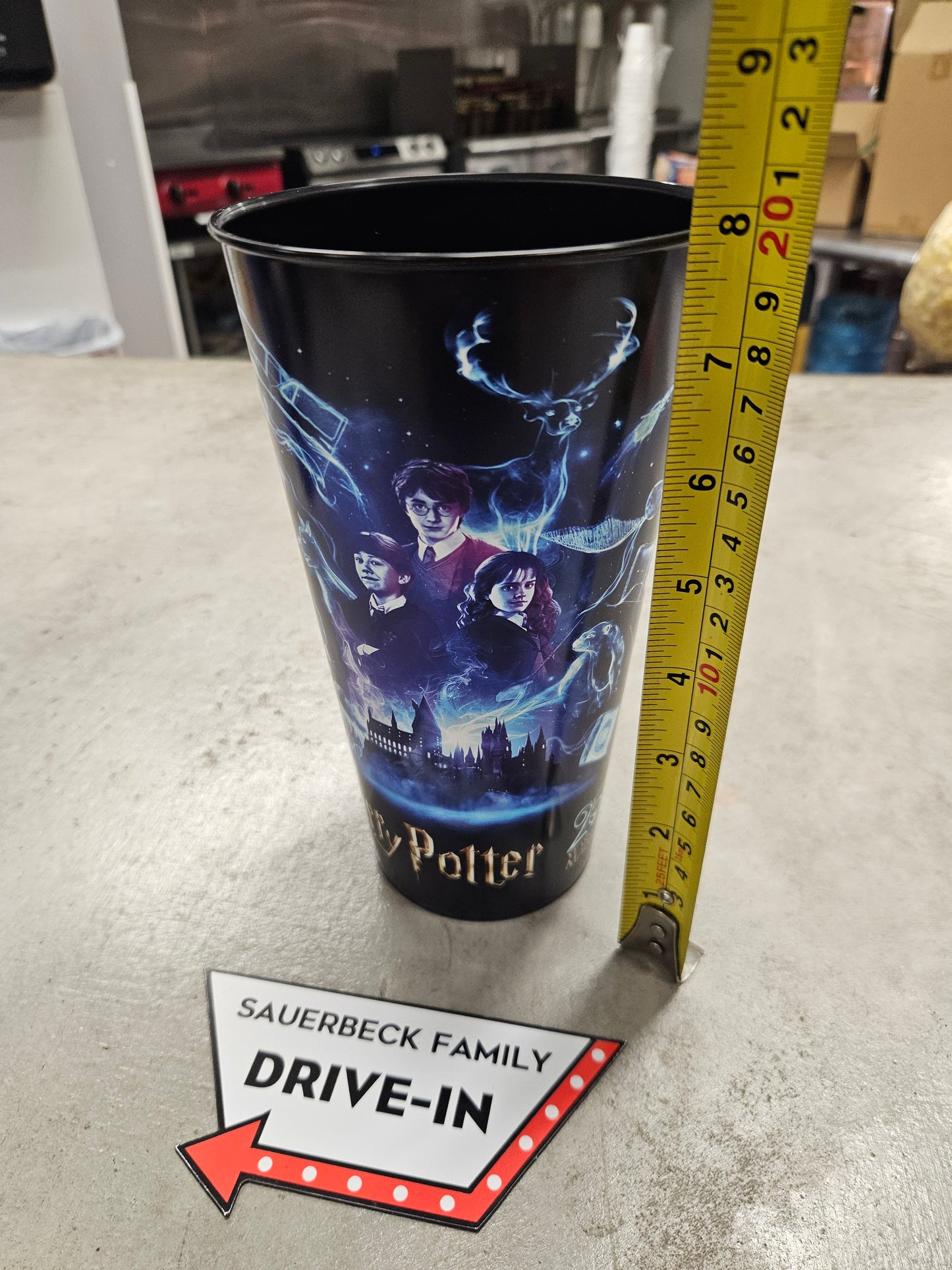 Harry Potter 25th Anniversary 44oz Plastic Cup Set of 10 (black inside patronus)