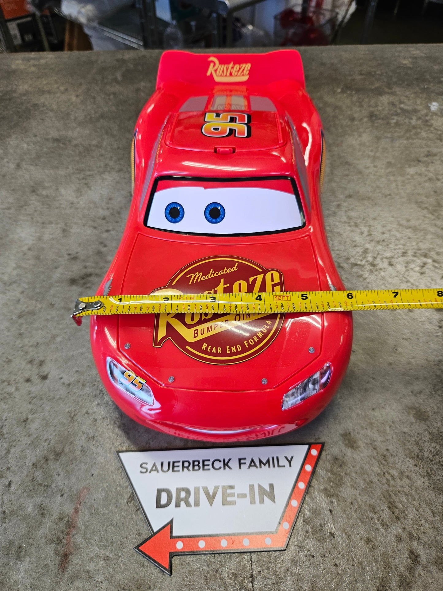 Cars 20th Anniversary Lightning McQueen Car Popcorn Container - 2026