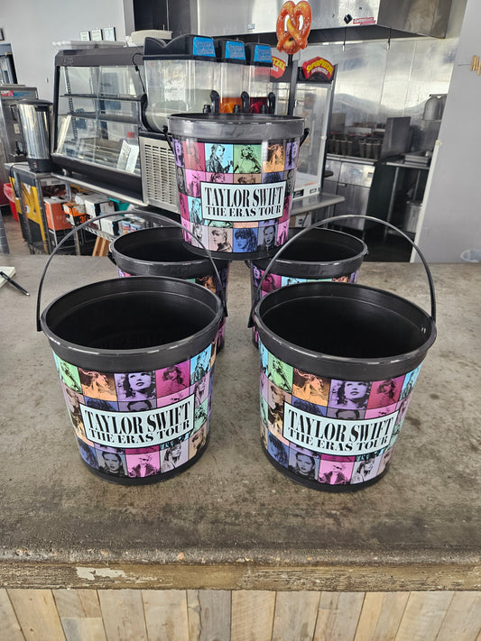Taylor Swift The Eras Tour Collectible Popcorn Bucket - SET of 5 Buckets