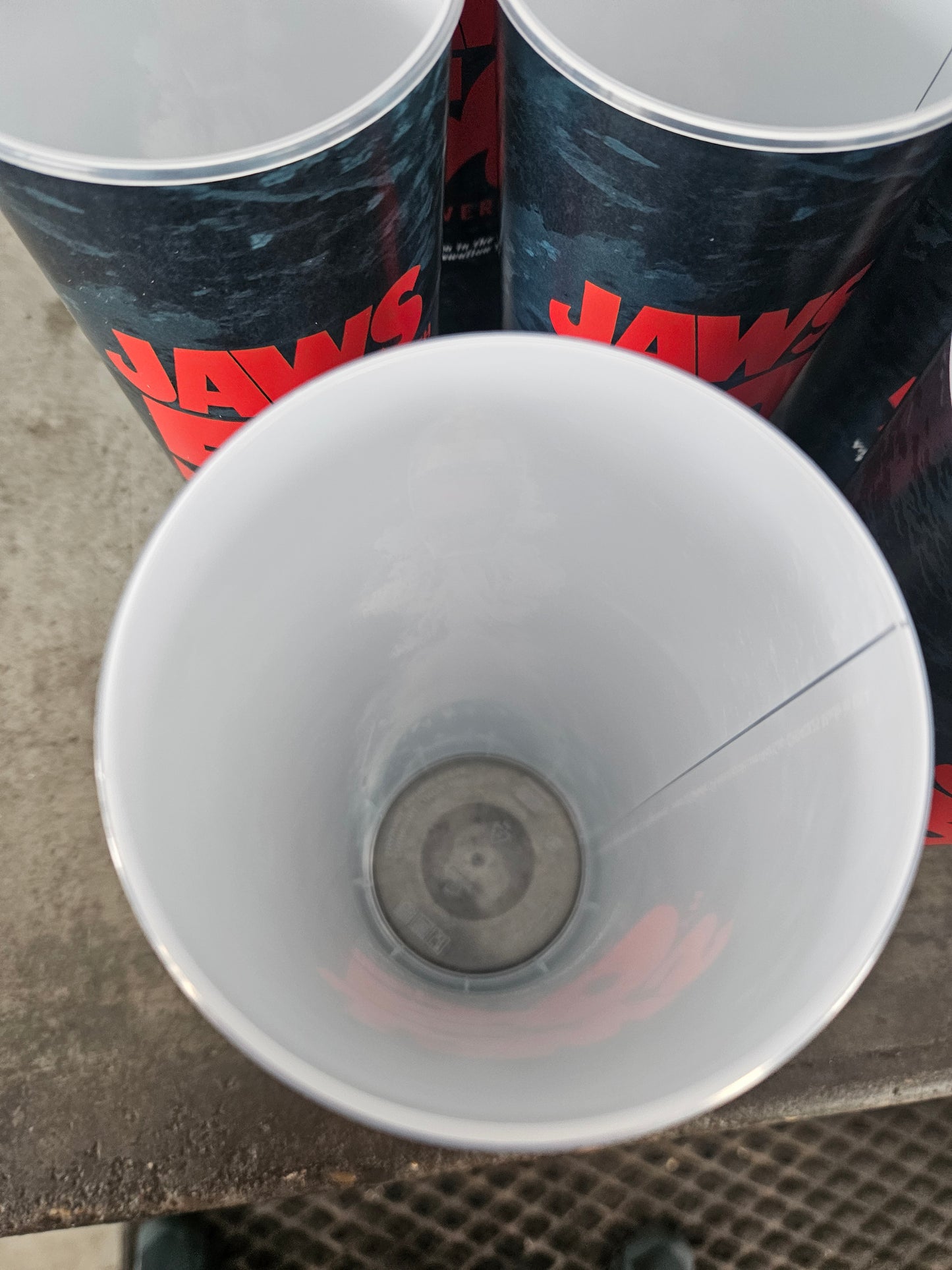 Jaws 50th Anniversary Promotional Plastic Cup Movie Collectible - SET of 16 Cups