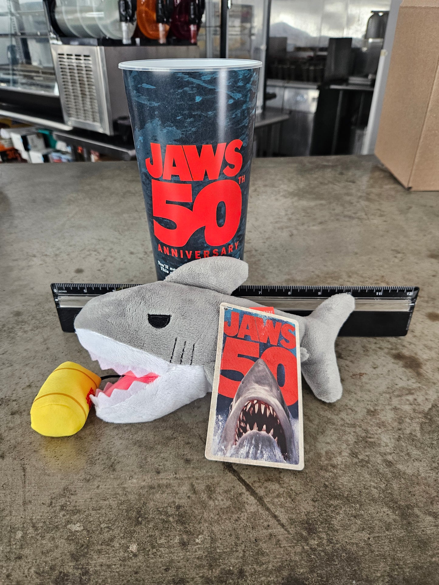 Jaws 50th Anniversary Cup And Plush - Ready To Ship From USA!
