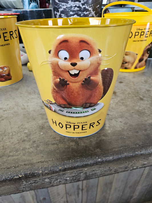 Hoppers Metal Popcorn Tin - Beaver