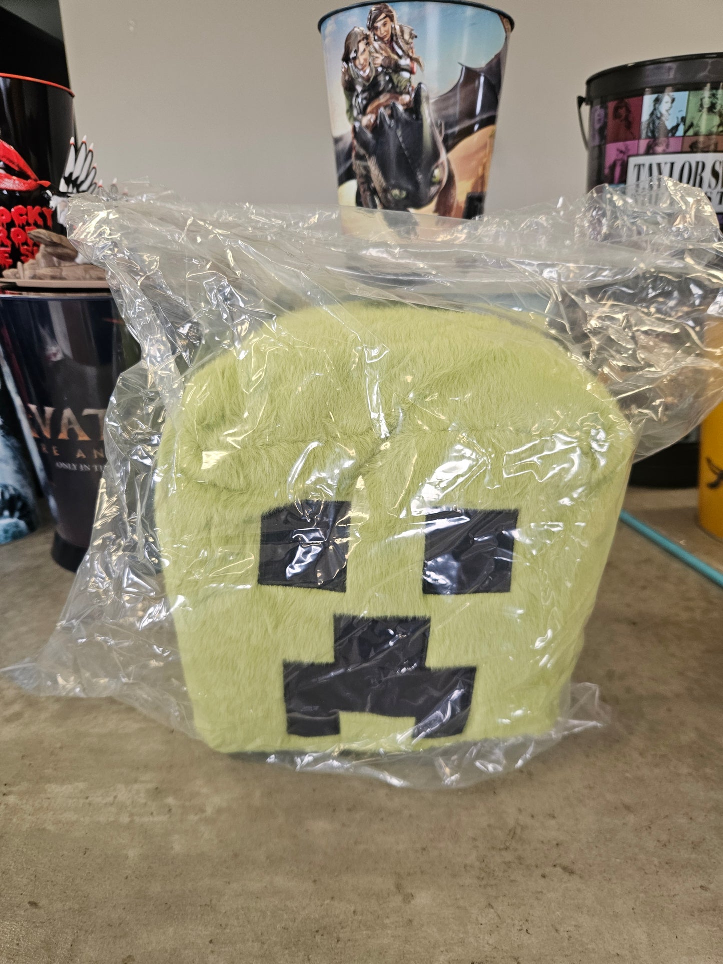 Minecraft Creeper Plush Head