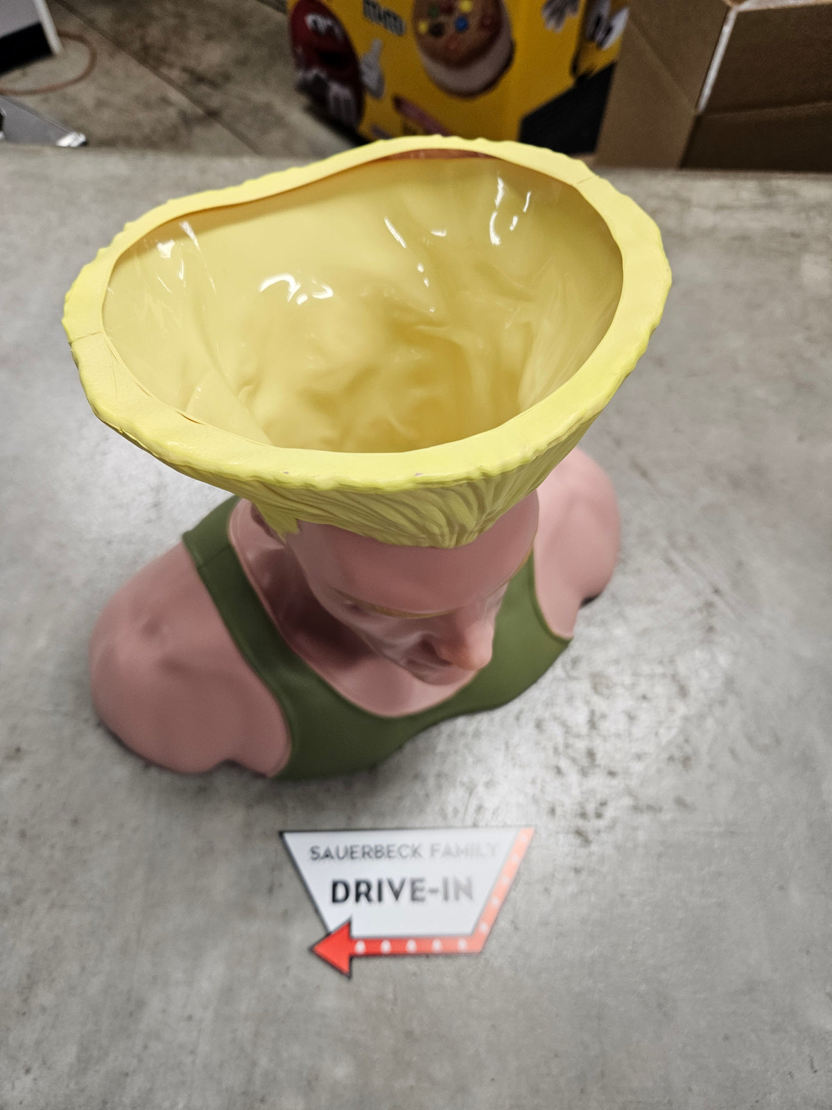 Street Fighter 2026 Movie Guile Bust / Head Popcorn Buket