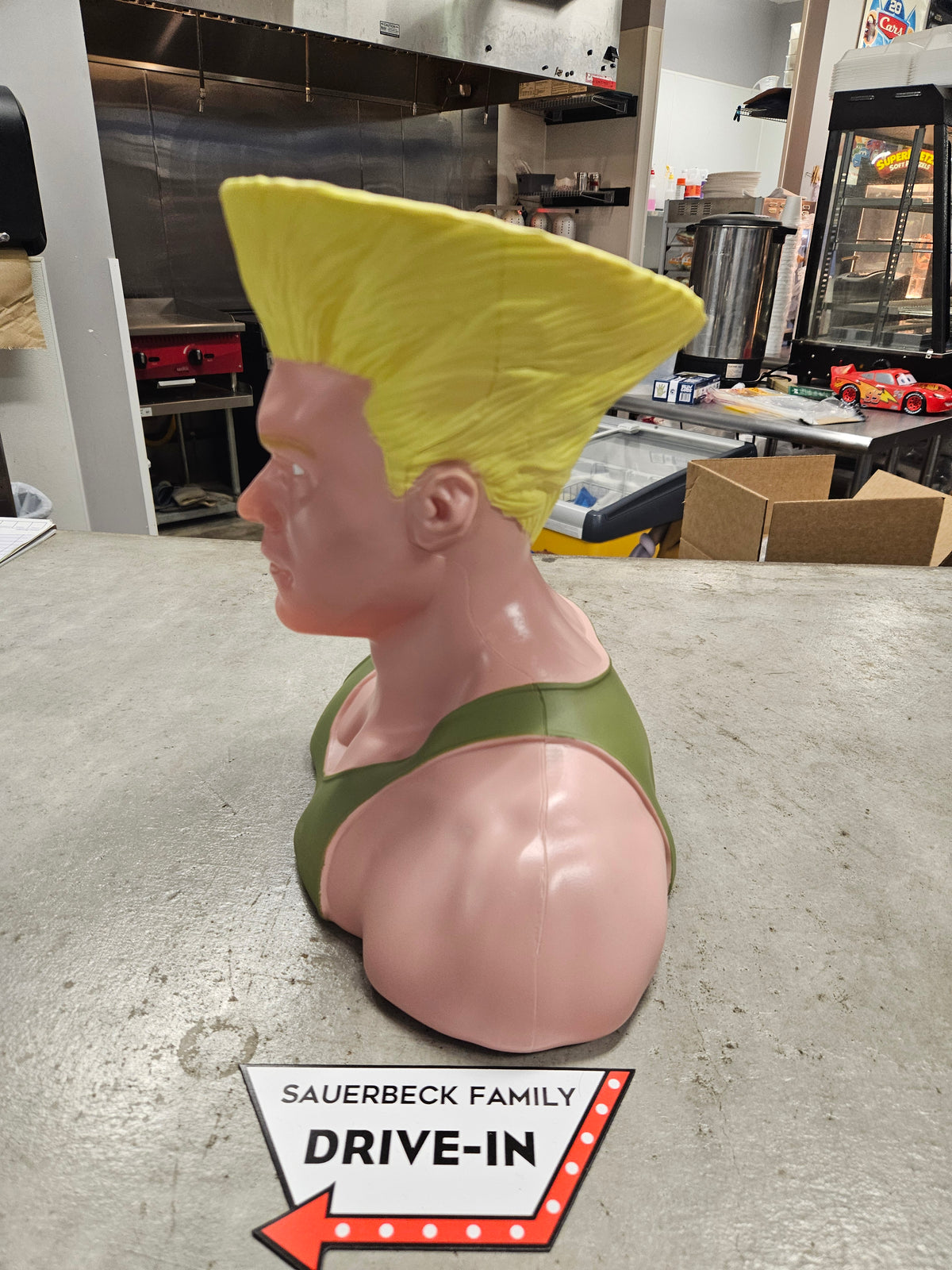Street Fighter 2026 Movie Guile Bust / Head Popcorn Buket