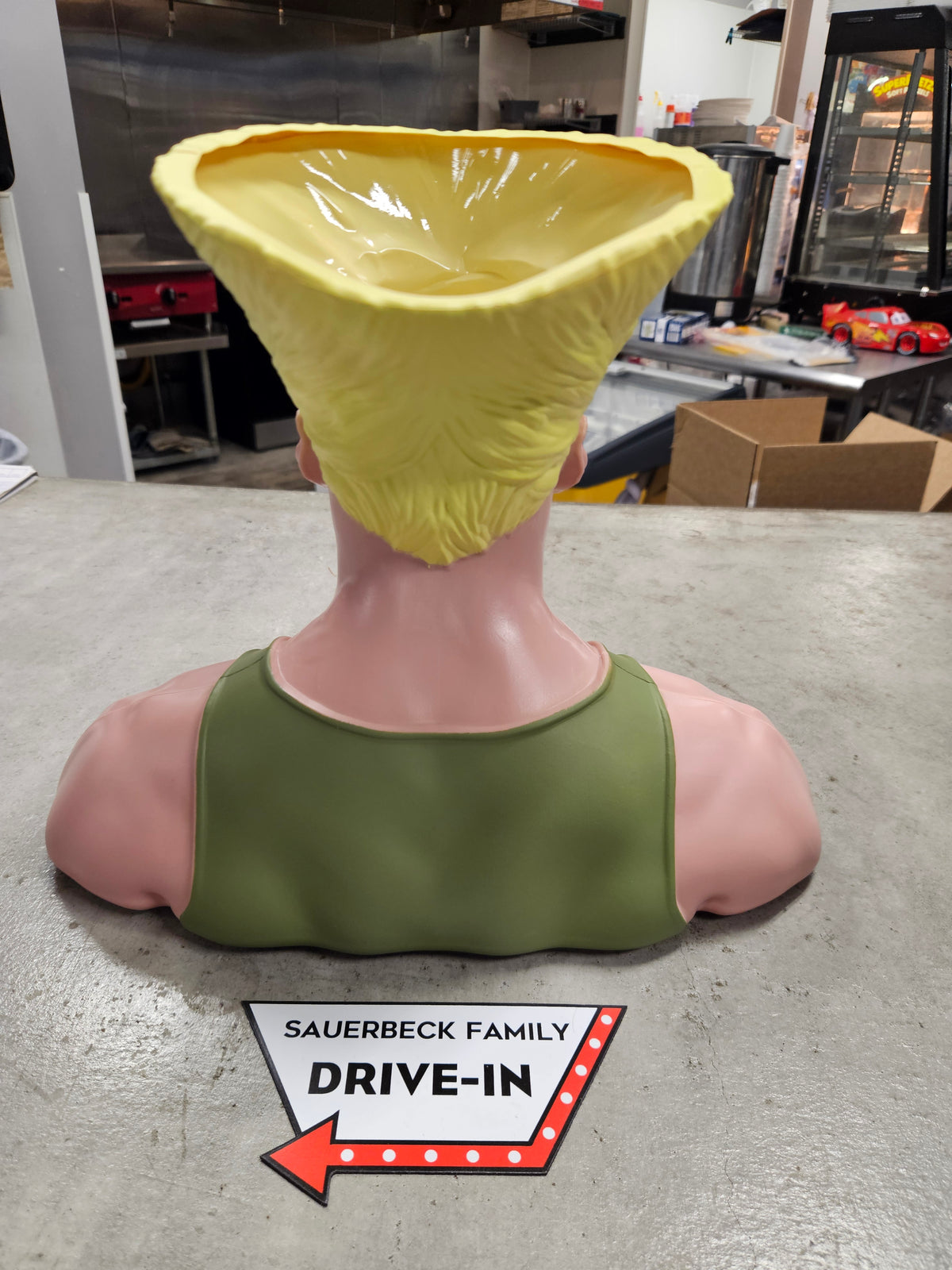 Street Fighter 2026 Movie Guile Bust / Head Popcorn Buket