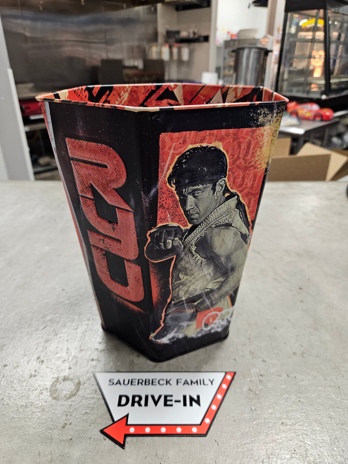 Street Fighter 2026 Movie Metal Hexagon Popcorn Bucket