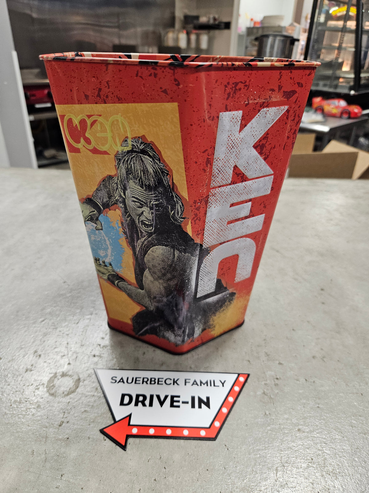 Street Fighter 2026 Movie Metal Hexagon Popcorn Bucket