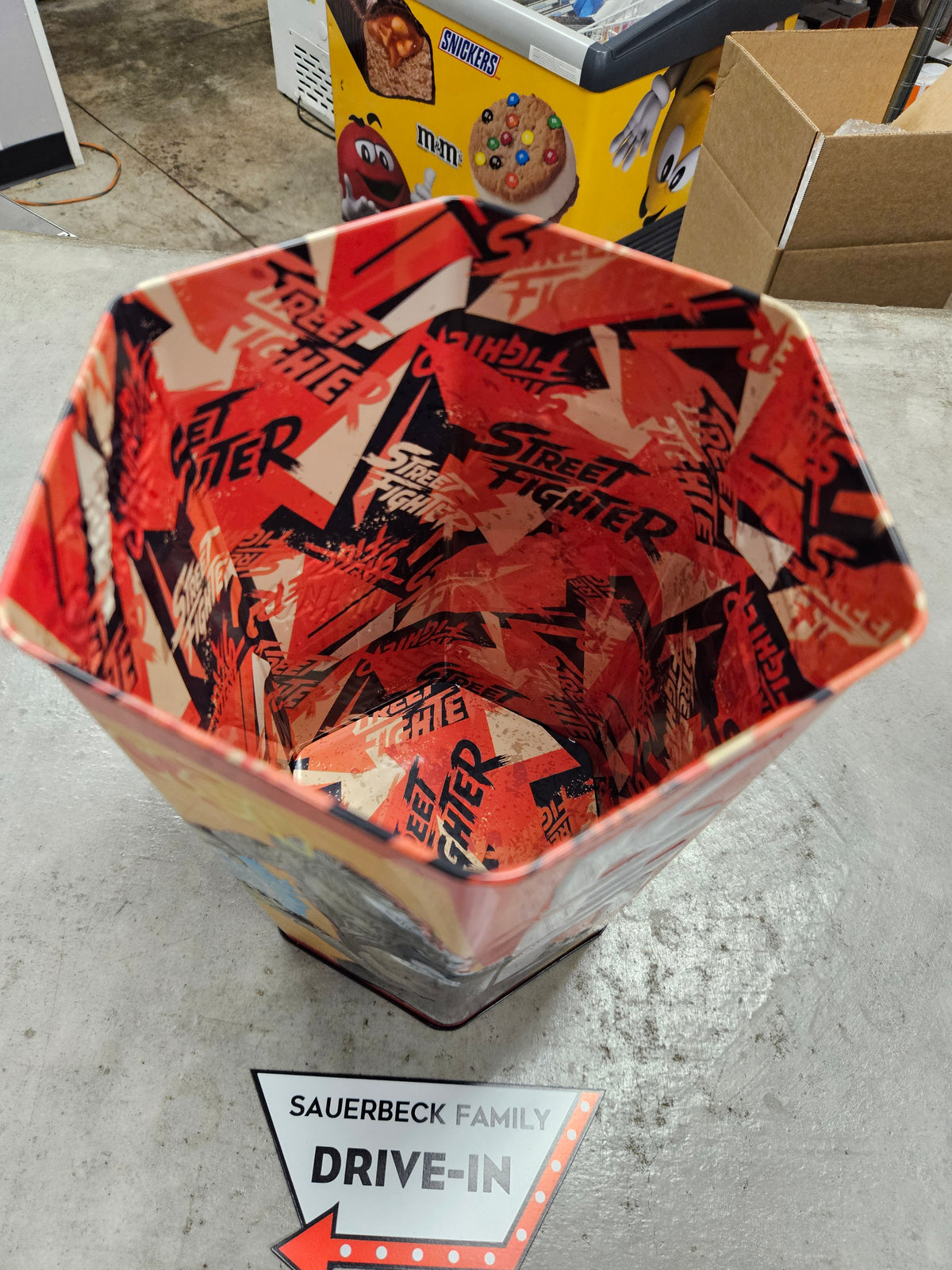 Street Fighter 2026 Movie Metal Hexagon Popcorn Bucket