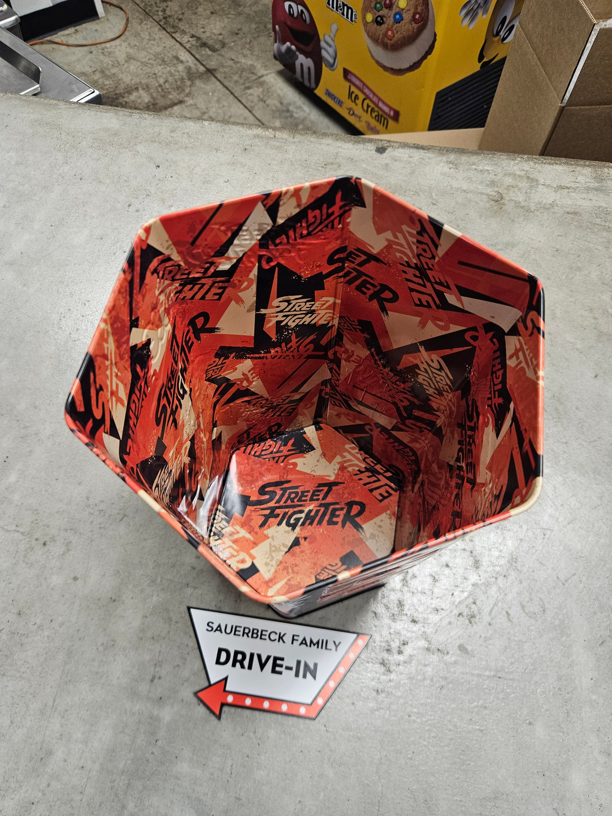 Street Fighter 2026 Movie Metal Hexagon Popcorn Bucket