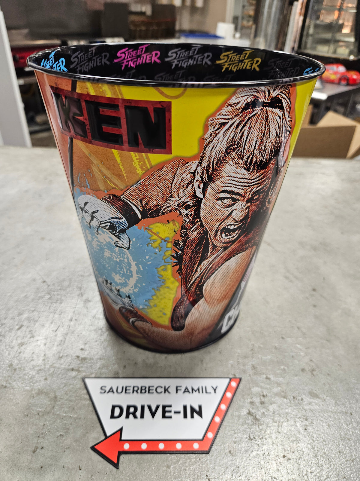 Street Fighter 2026 Movie Metal Character Popcorn Bucket Tin