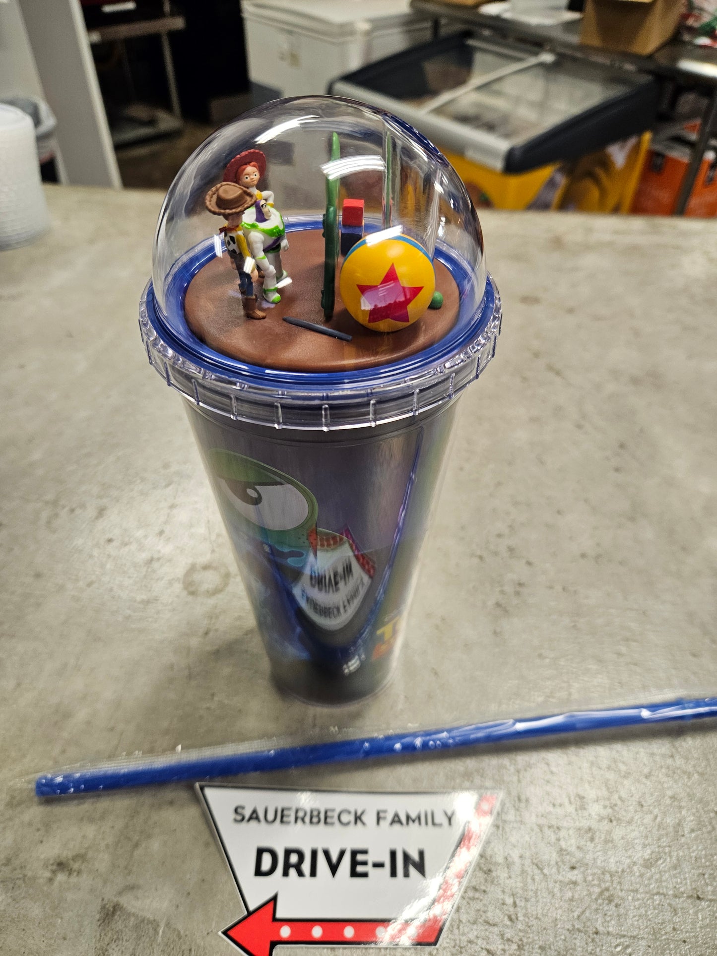 NEW! Toy Story 5 Dome Lid Double Wall Cup IN HAND 2026 with straw