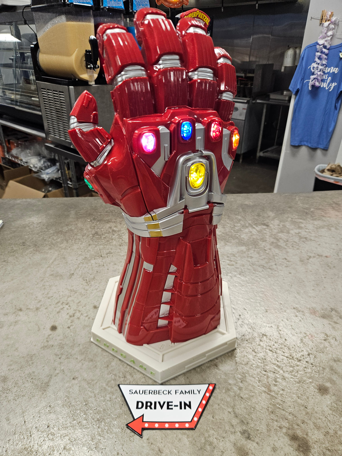 Infinity Stone Gauntlet Popcorn Bucket - Avengers Endgame 2026 Encore NEW Gauntlet
