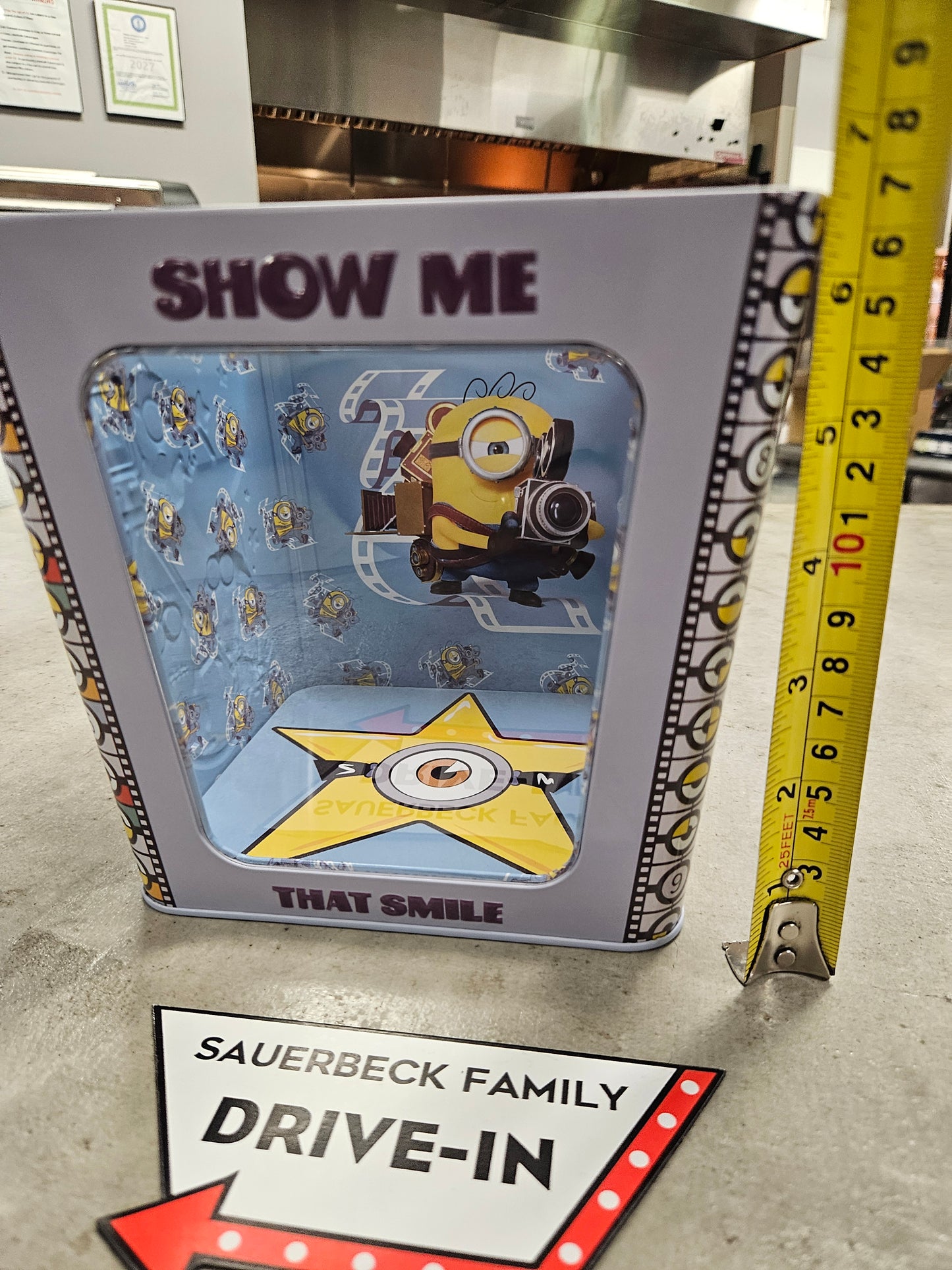 NEW! Minions & Monsters Square Window Popcorn Bucket Tin IN HAND 2026