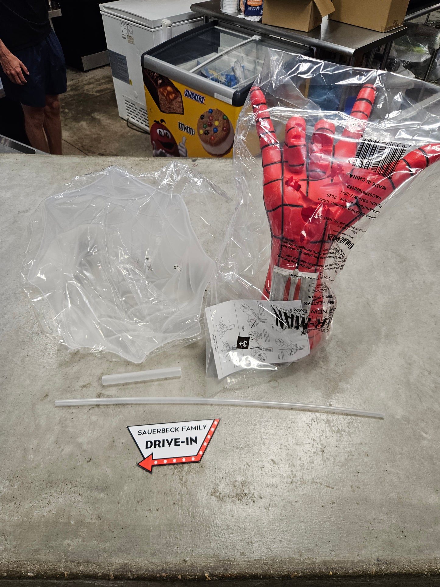 Spider-Man Brand New Day Web Hand Drink & Popcorn Bucket IN HAND 2026