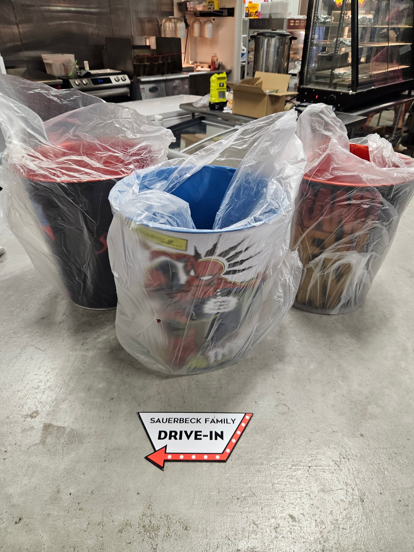 NEW! Set of 3 Spider-Man Brand New Day 130oz Metal Popcorn Bucket Set of 3 IN HAND 2026