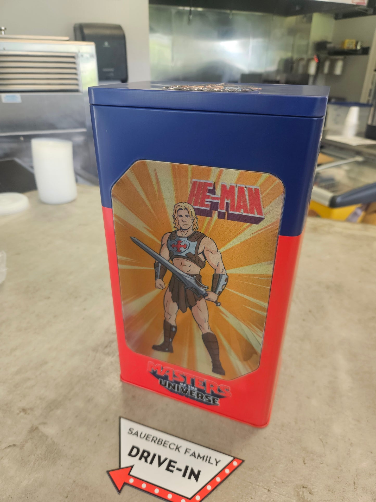 NEW! Masters Of The Universe He-Man Toy Box Popcorn Bucket IN HAND 2026 Heman