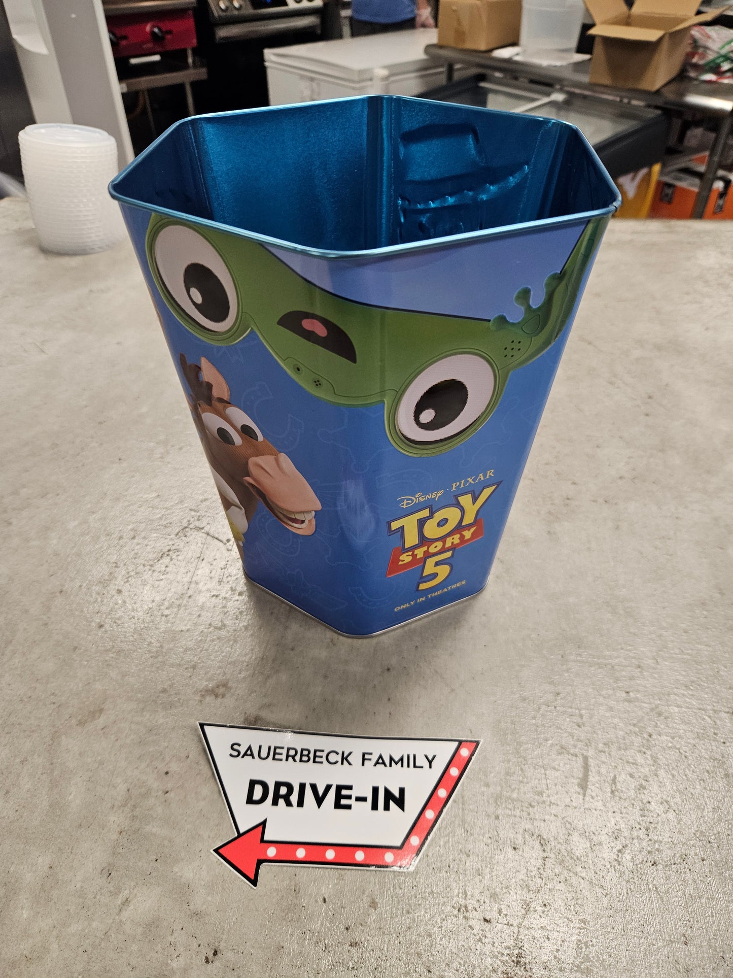 NEW! Toy Story 5 Hexagon Popcorn Bucket Tin IN HAND 2026