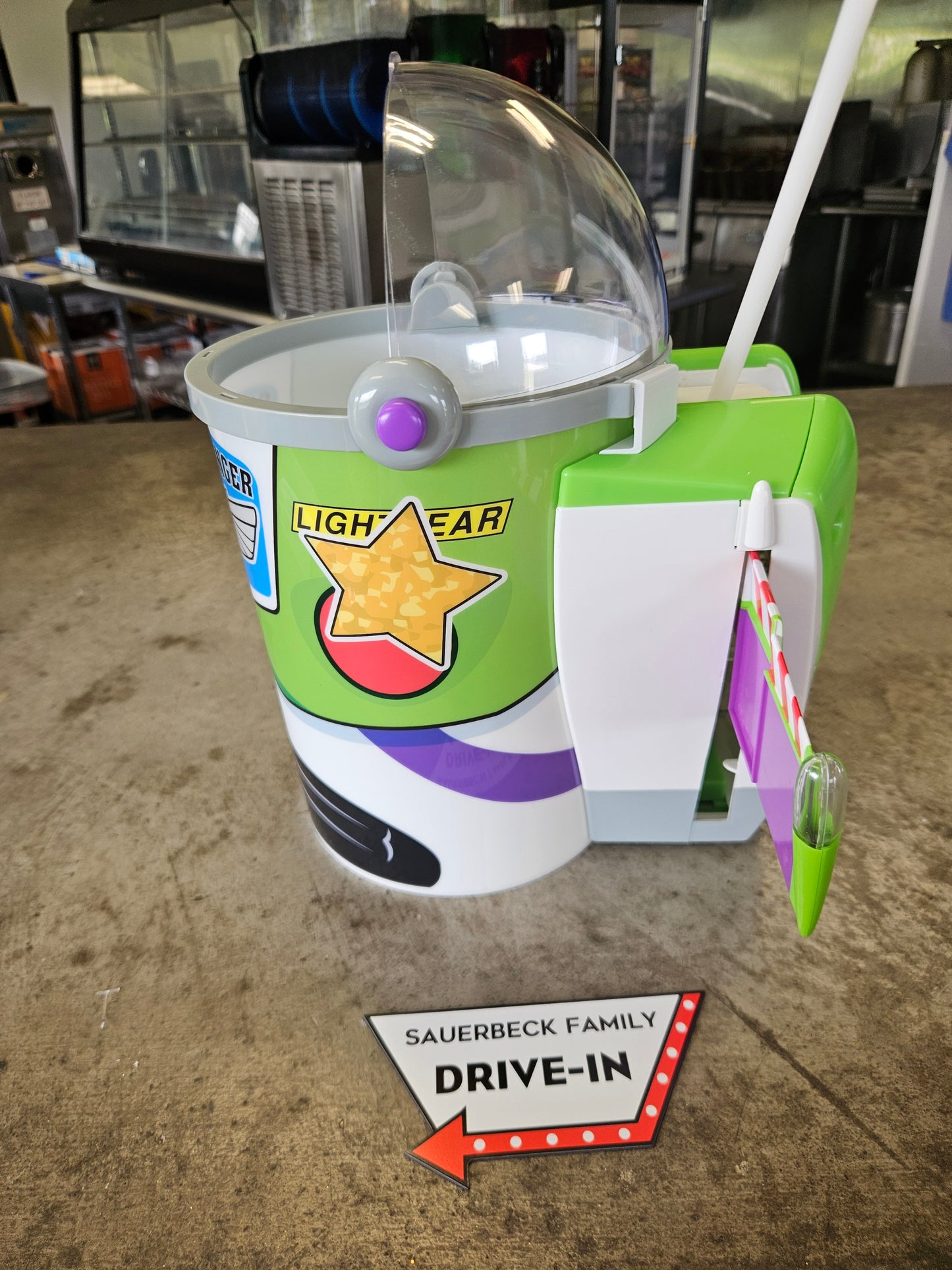 NEW! Buzz Lightyear Popcorn Bucket with Wings Lights Up IN HAND 2026