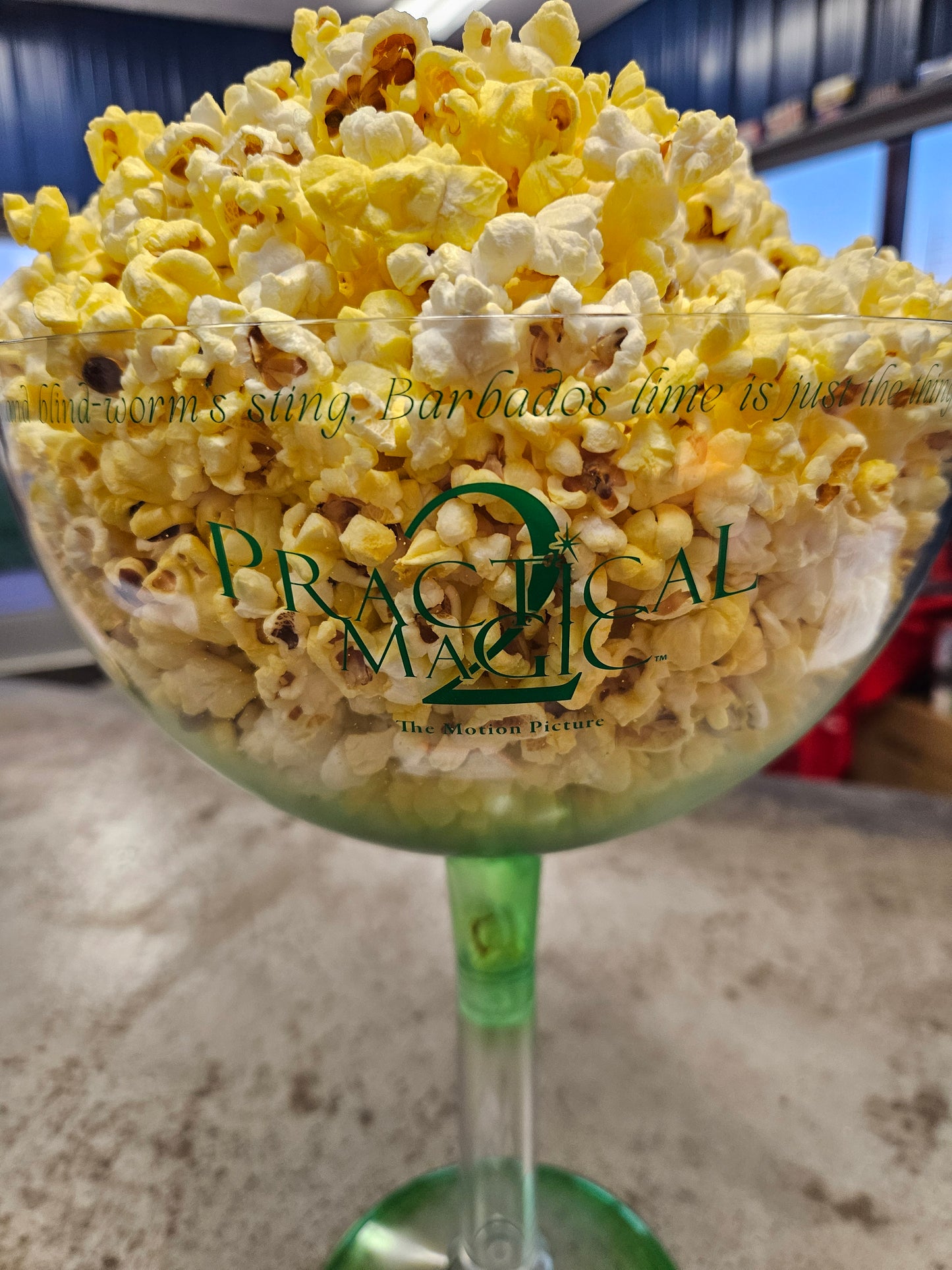 Practical Magic 2 - Margarita Glass Popcorn Bucket IN HAND 2026