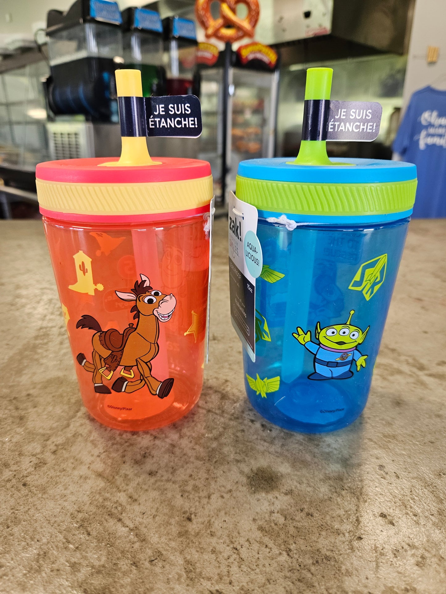 NEW! Toy Story 5 Straw Cup Zak! Set of 2 IN HAND 2026