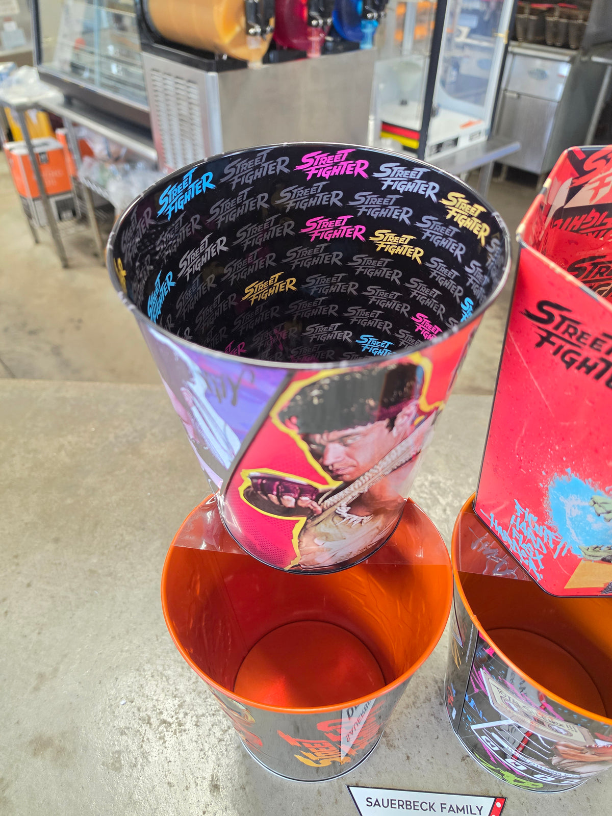 4x Street Fighter 2026 Movie Metal Popcorn Buckets - Set of 4