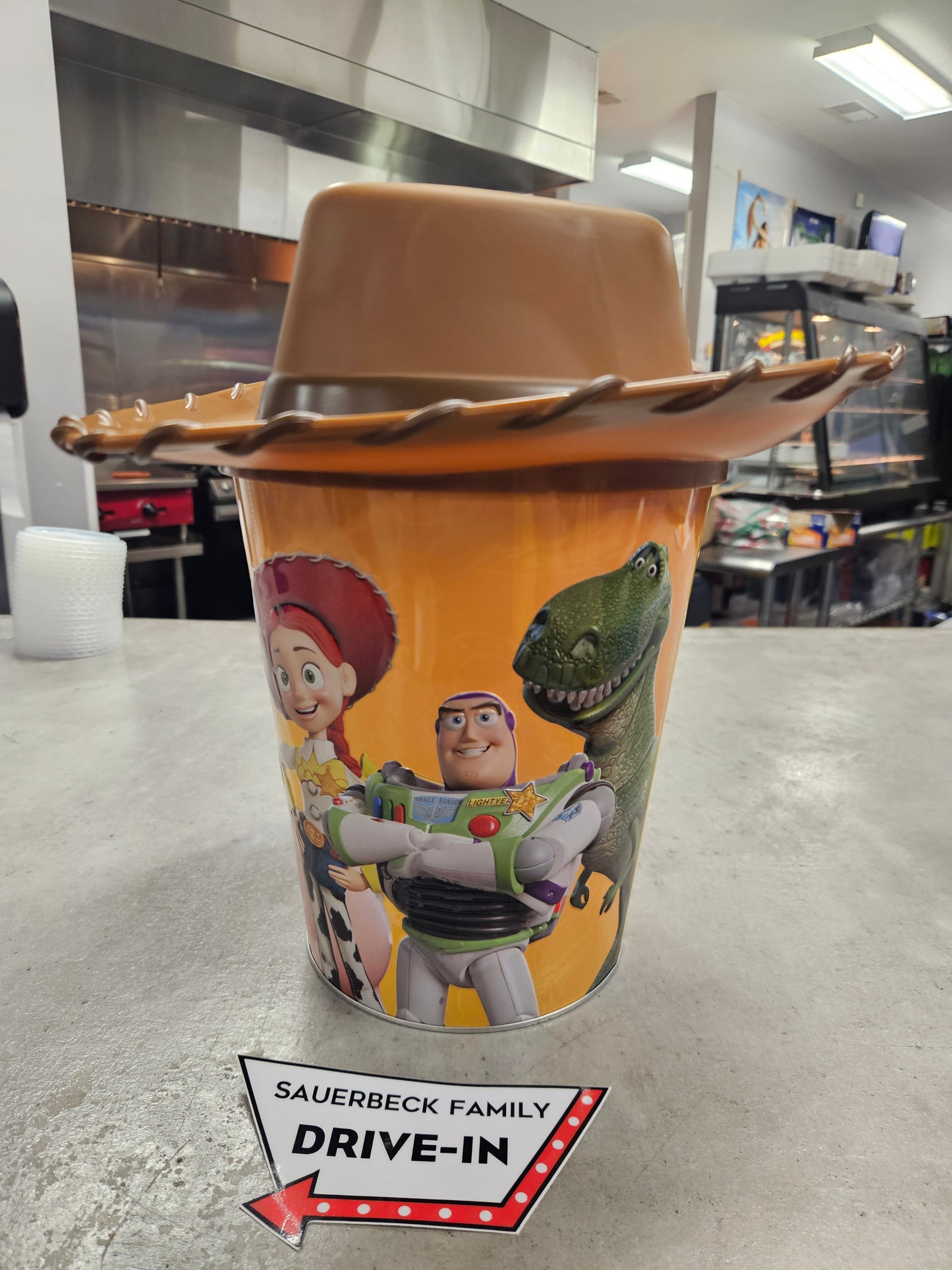 NEW! Toy Story 5 Woody Hat Popcorn Bucket IN HAND 2026