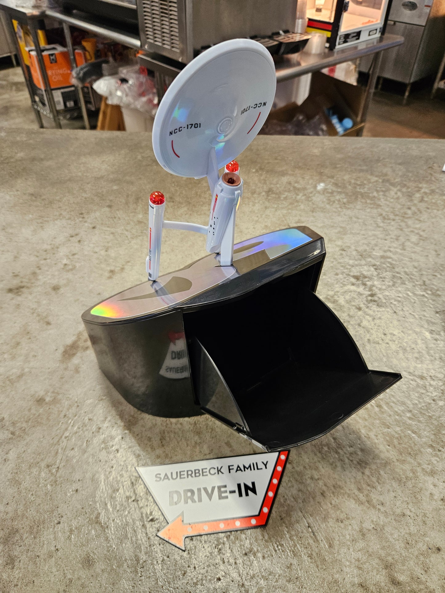 Star Trek Enterprise Popcorn Bucket 60th Anniversary IN HAND 2026