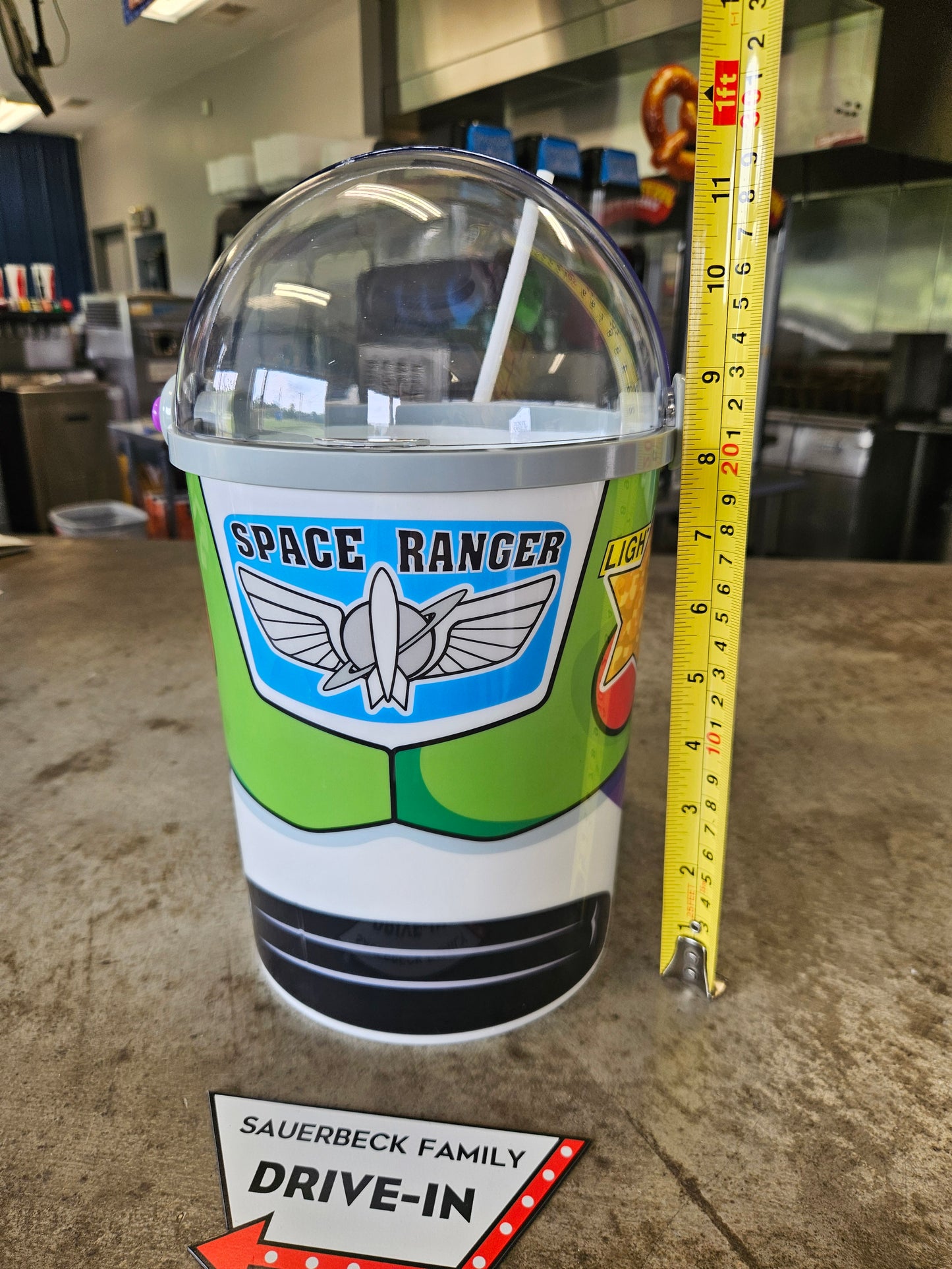 NEW! Buzz Lightyear Popcorn Bucket with Wings Lights Up IN HAND 2026