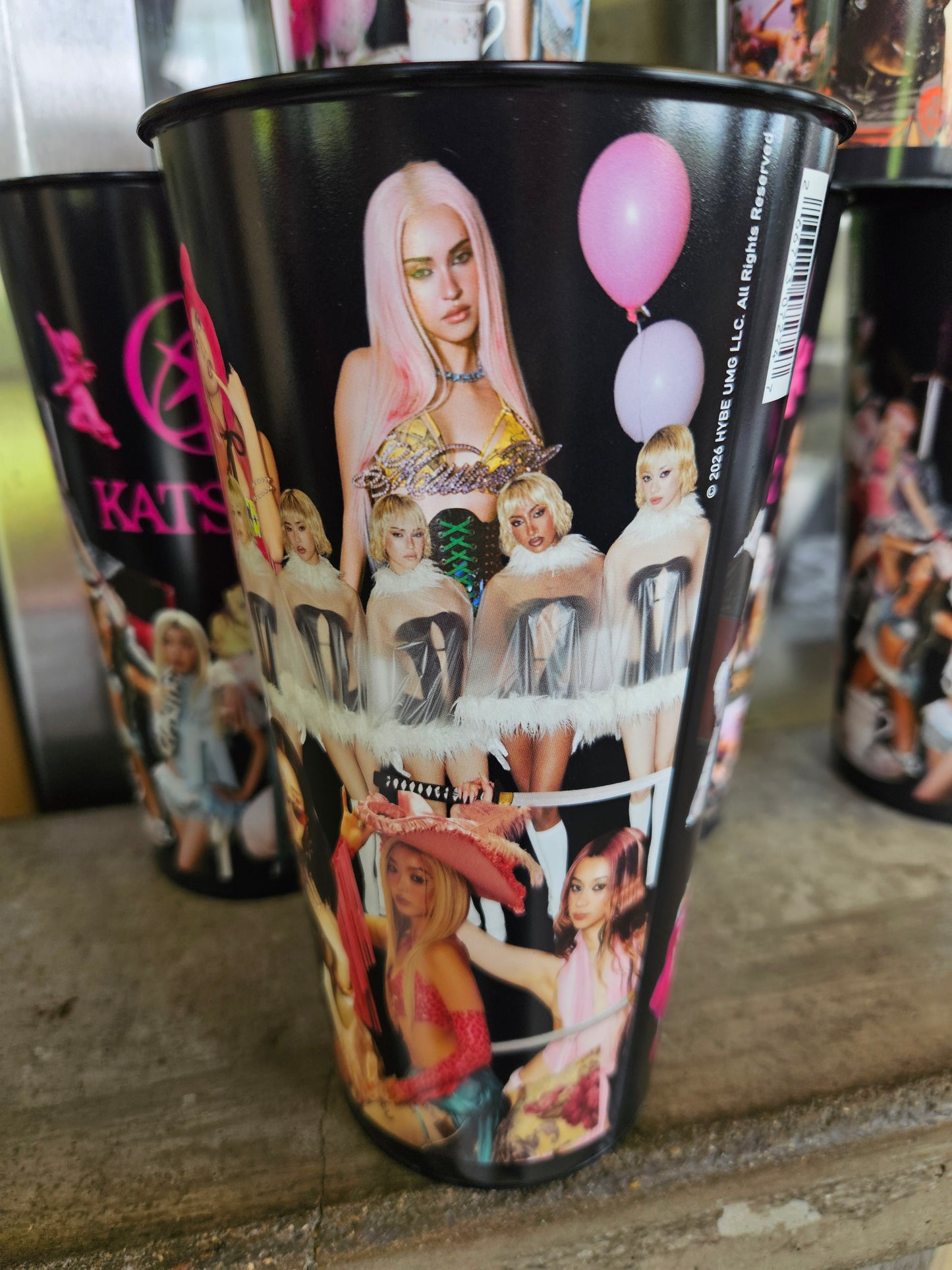 Katseye Wild Hearts 44oz Plastic Cup - 2026 - set of 3