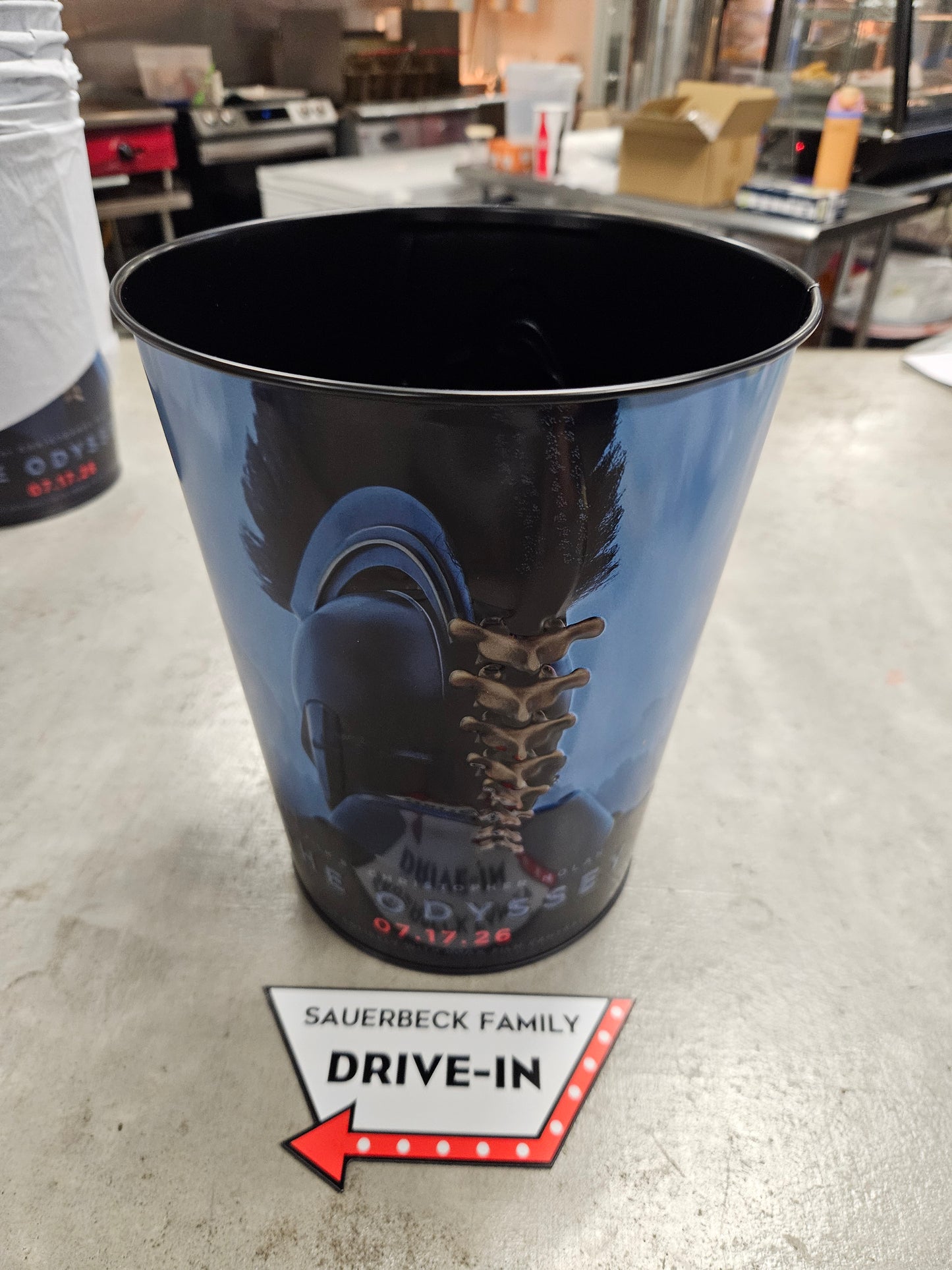 NEW! The Odyssey Popcorn Bucket Tin IN HAND 2026