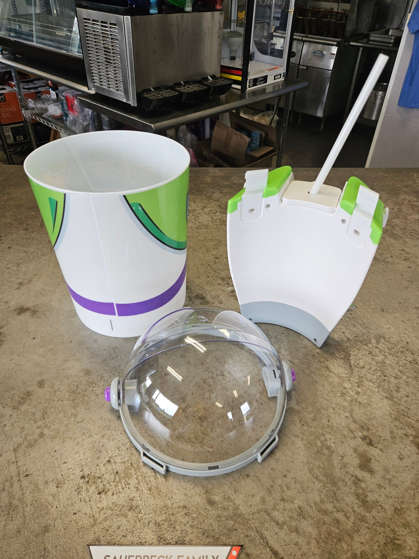 NEW! Buzz Lightyear Popcorn Bucket with Wings Lights Up IN HAND 2026