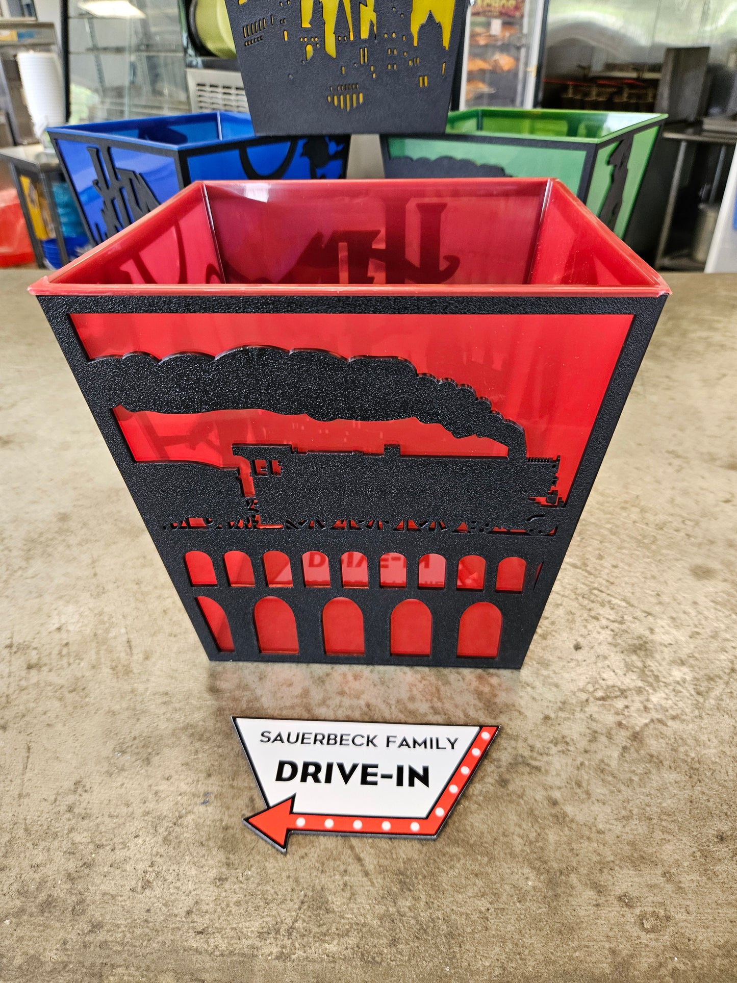 Harry Potter 25th Anniversary RED Popcorn Bucket Silhouette