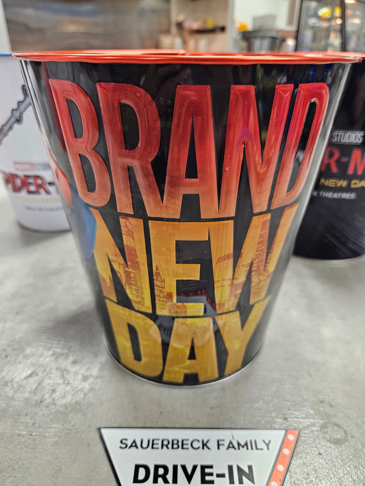 NEW! Set of 3 Spider-Man Brand New Day 130oz Metal Popcorn Bucket Set of 3 IN HAND 2026