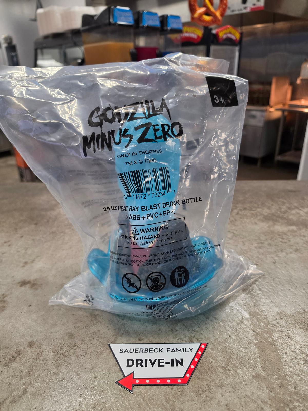 Godzilla Minus Zero - Heat Ray Blast Drink Bottle Cup - SEALED 2026