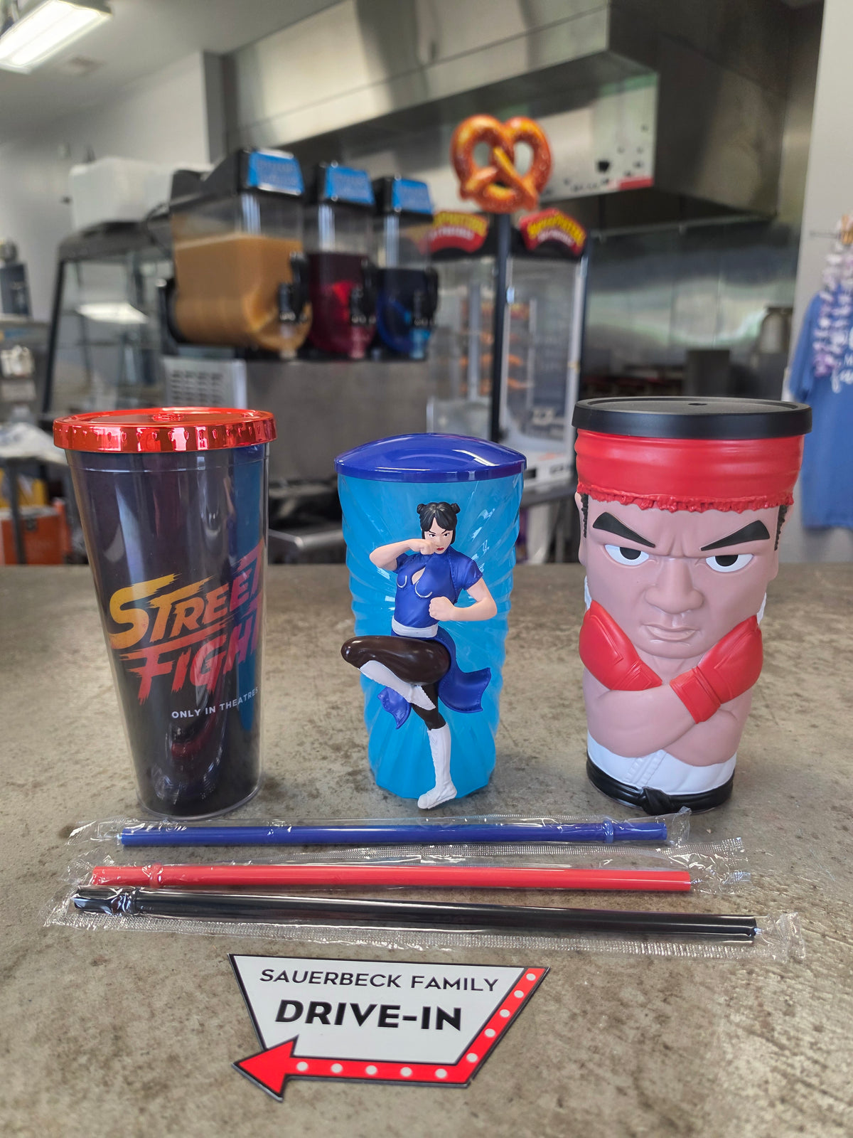3x Street Fighter 2026 Movie Collectible Cups Set of 3