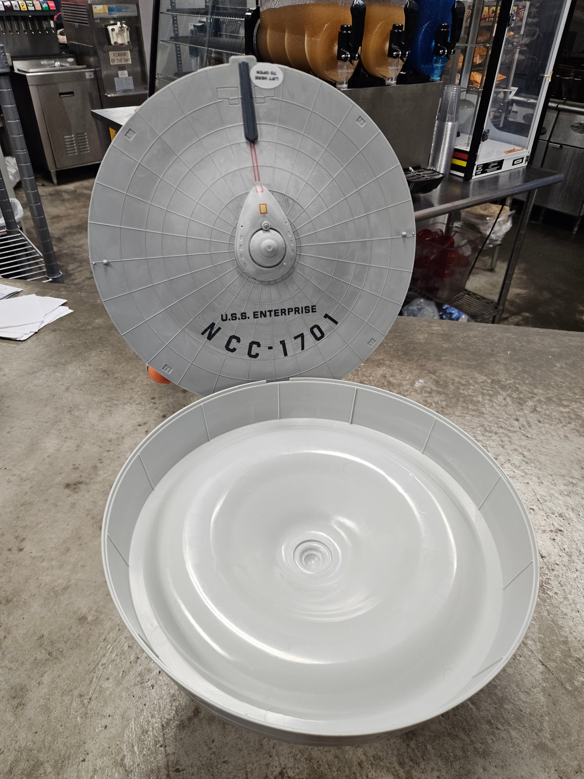 Star Trek Enterprise Popcorn Bucket 60th Anniv IN HAND 2026 GIANT