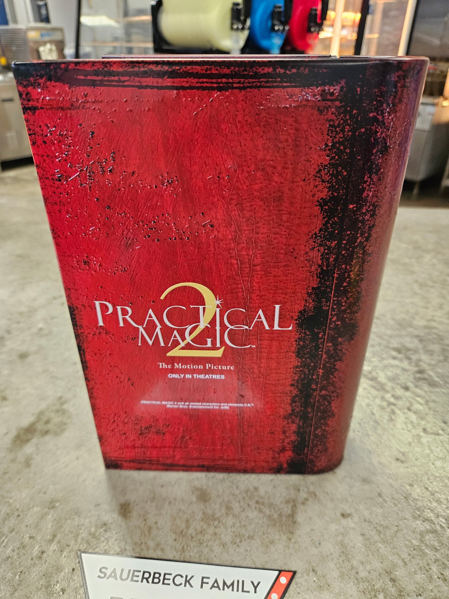 Practical Magic 2 - Metal Book Popcorn Bucket Tin IN HAND 2026  BOOK