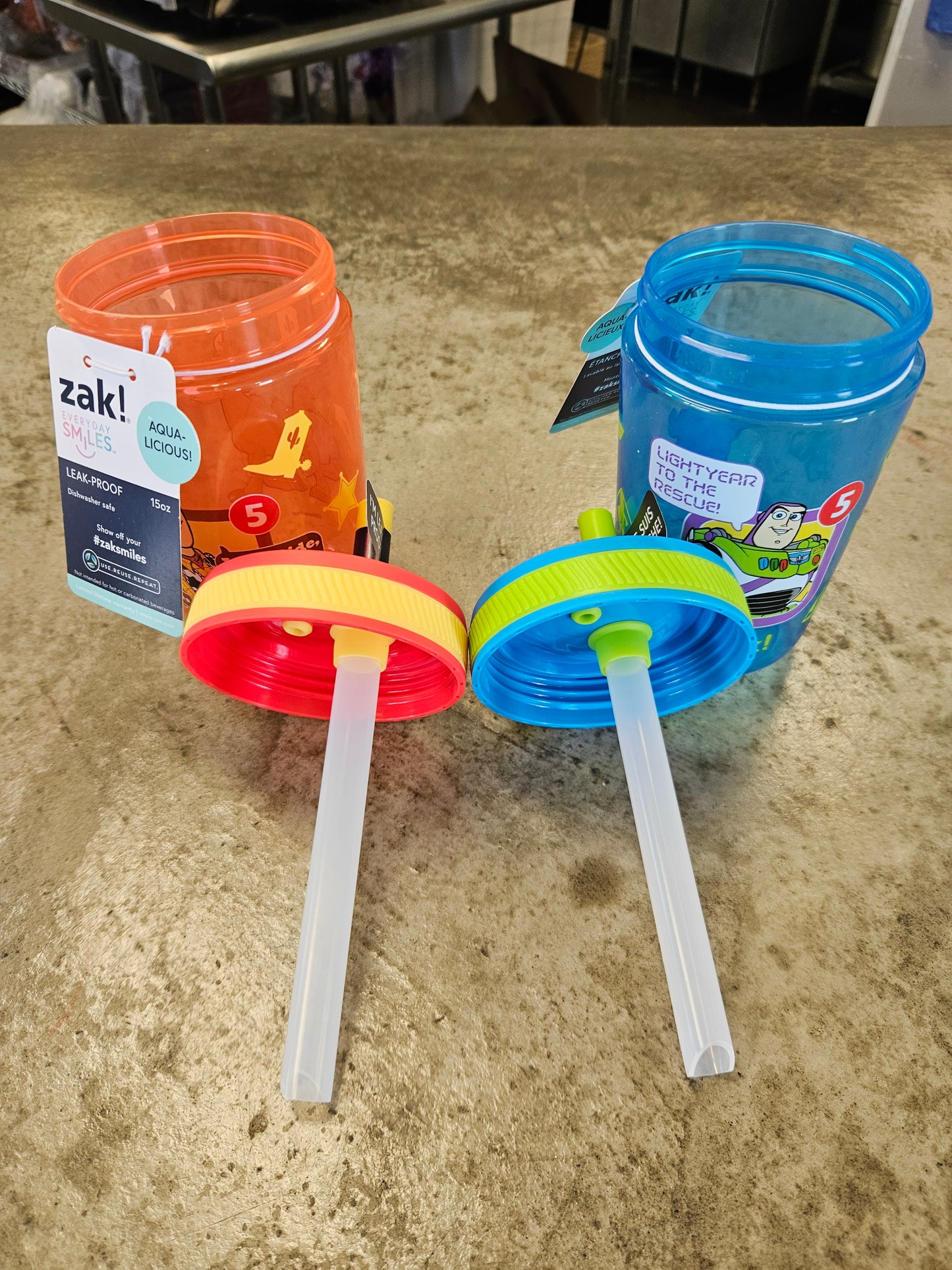 NEW! Toy Story 5 Straw Cup Zak! Set of 2 IN HAND 2026