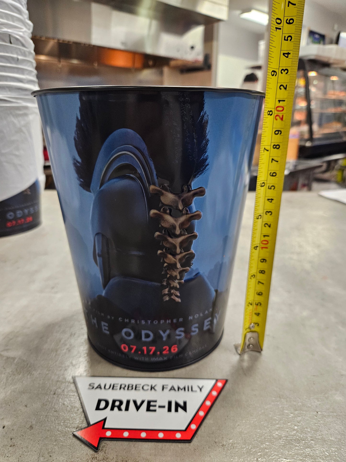 NEW! The Odyssey Popcorn Bucket Tin IN HAND 2026