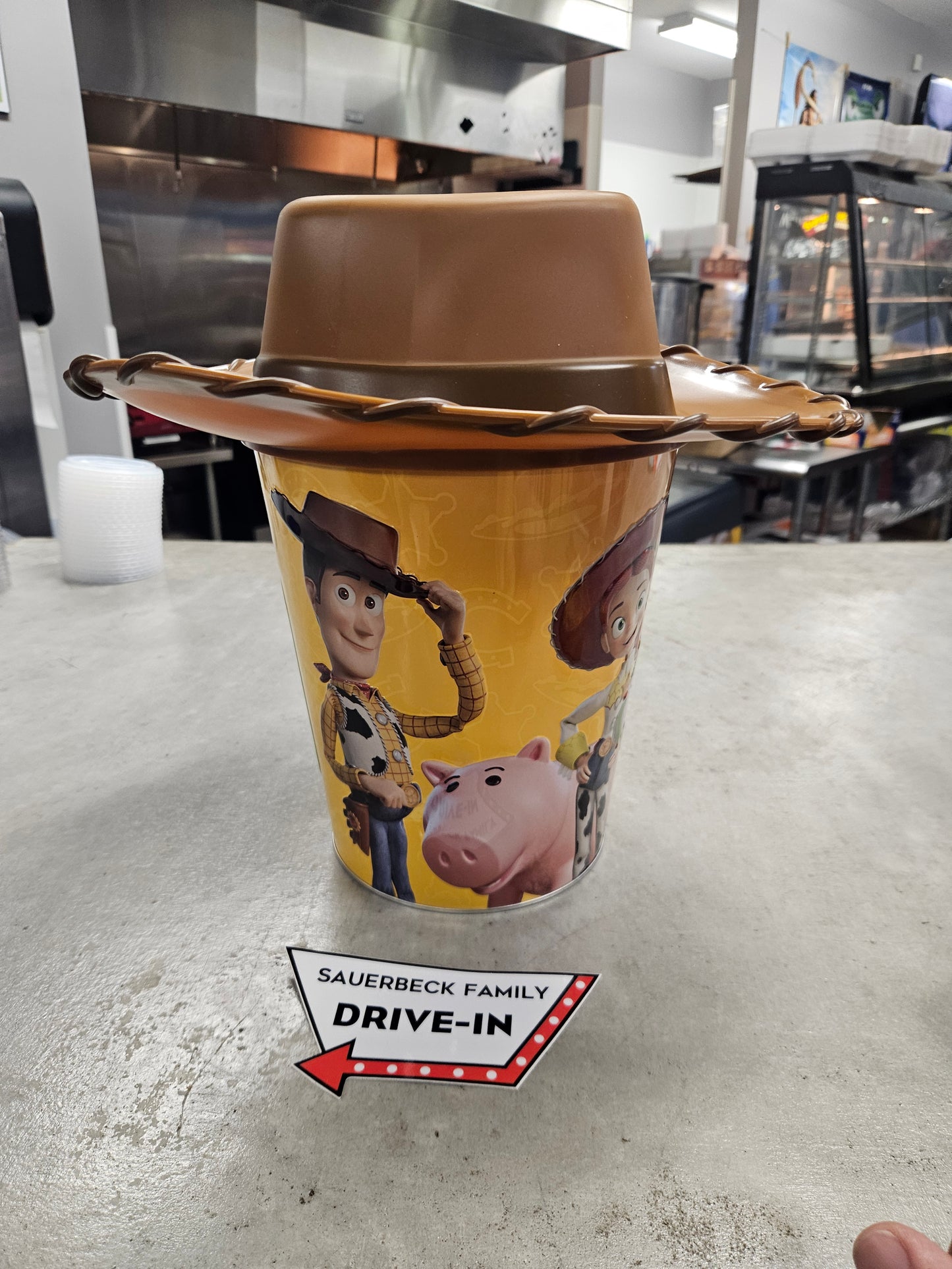 NEW! Toy Story 5 Woody Hat Popcorn Bucket IN HAND 2026