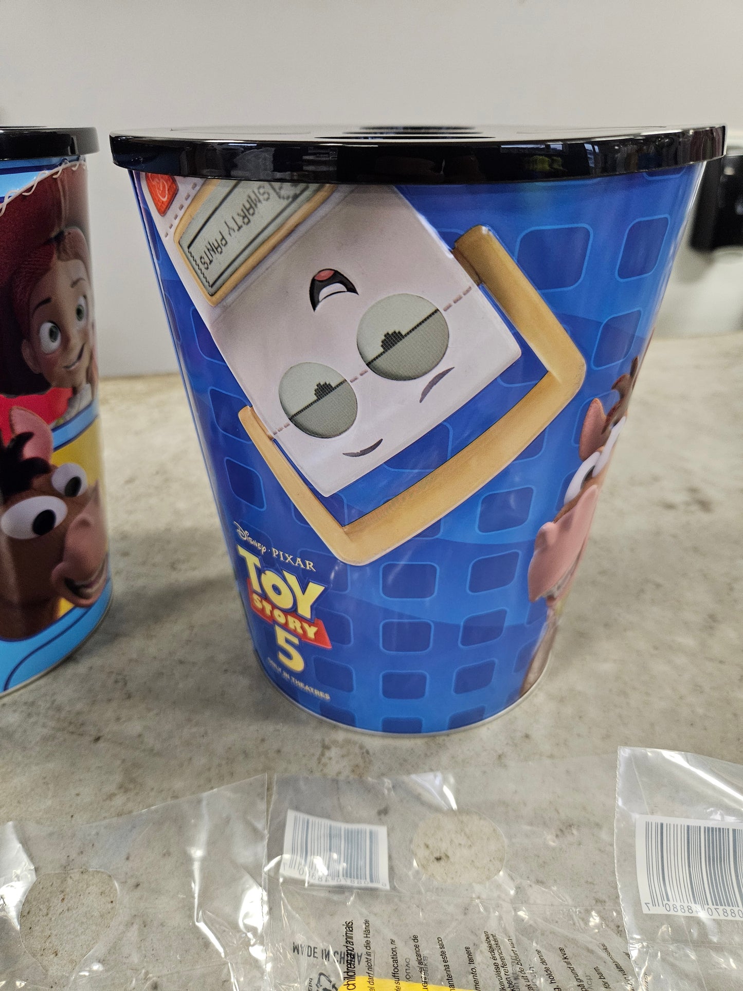 NEW! 2 Toy Story 5 Popcorn Buckets with 5 Toppers IN HAND 2026 - 10pcs