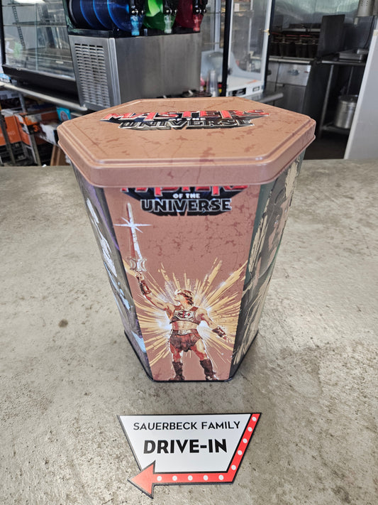 NEW! Masters Of The Universe Hexagon Popcorn Bucket Tin IN HAND 2026