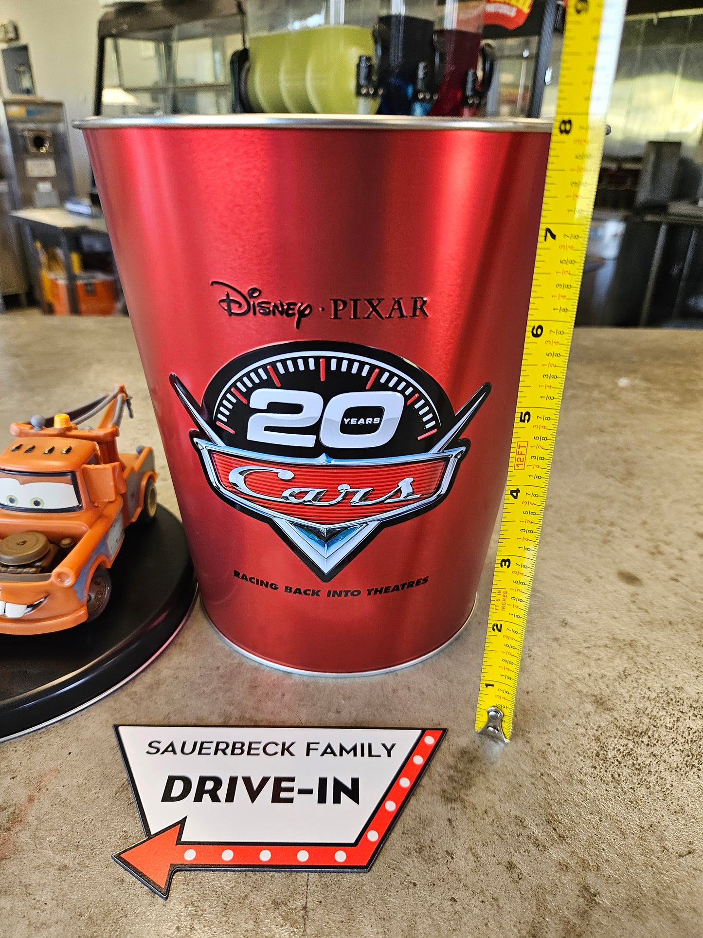 Cars 20th Anniversary SET Popcorn Bucket AND Cup - 2026