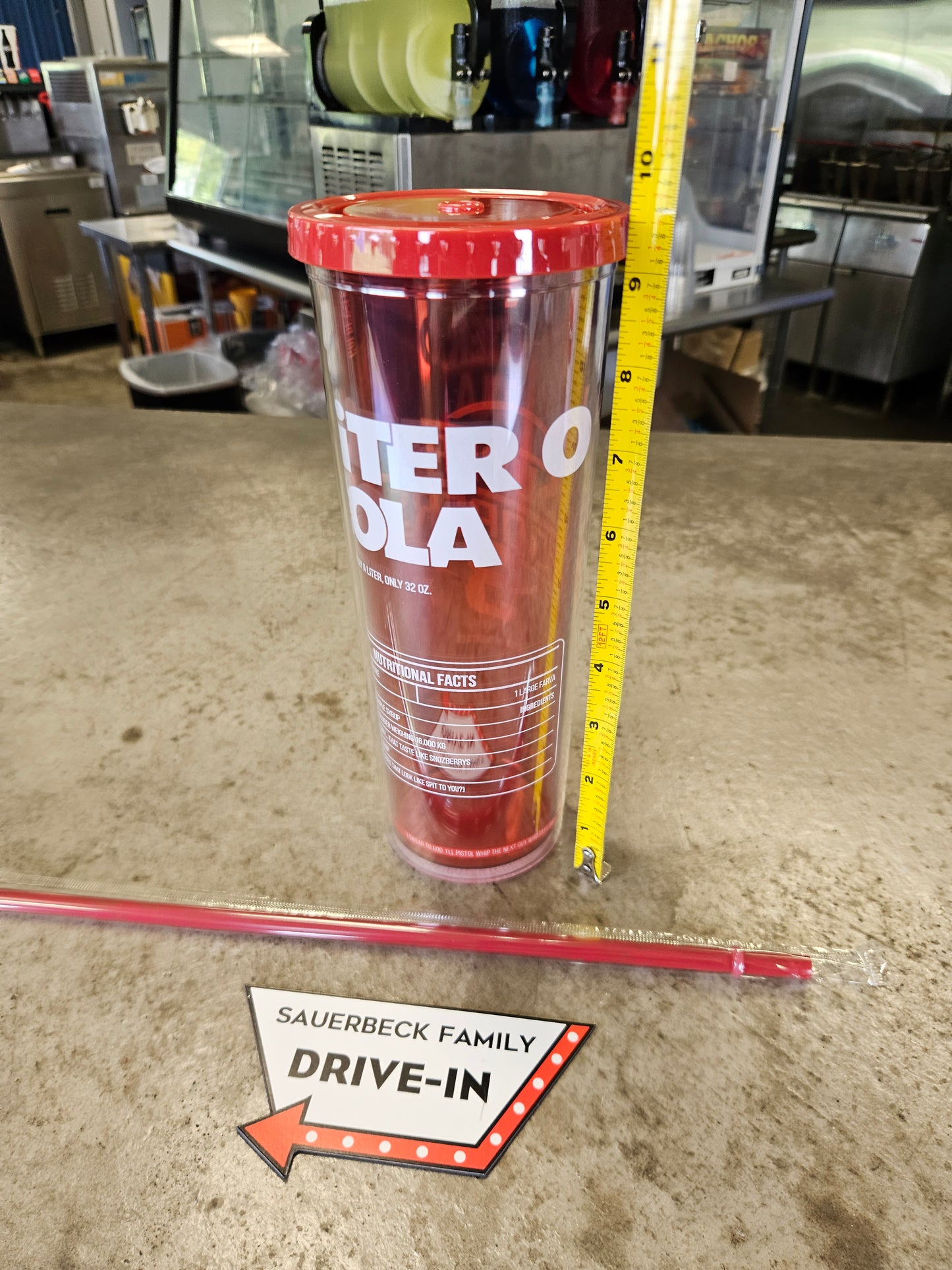 Super Troopers 3 Liter O Cola Cup Lid Straw - NEW 2026 32oz